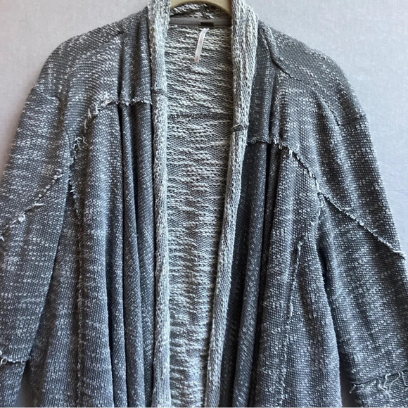 Free People In The Loop Waterfall Cardigan tweed Waterfall Cardigan Size S - Picture 8 of 12